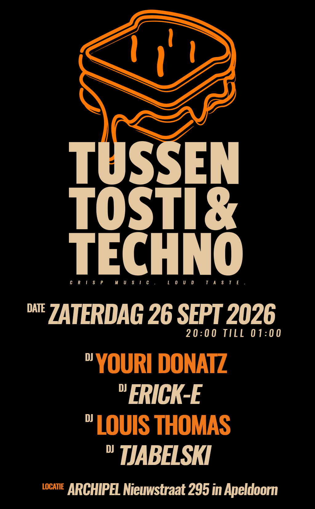 Tussen Tosti & Techno logo